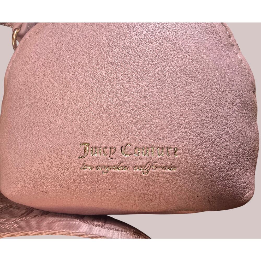 Juicy Couture Pink Diamond Semi Charmed Satchel Bowler Bag With Pouch NWT image 3
